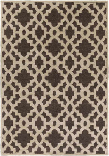 Squemo Transitional Dark Chocolate Area Rug